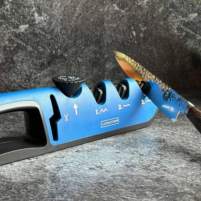 Набір Livington Blade Star - професійна точилка для ножів з регулюванням кута, ергономічна ручка, 2 шт.