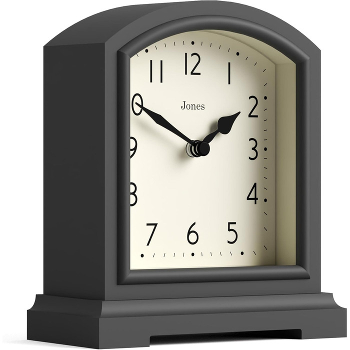 Годинник JONES CLOCKS® Tavern у класичному стилі для каміна, спальні, вітальні та офісу, настільний, поличний, компактний, зелений/темно-сірий