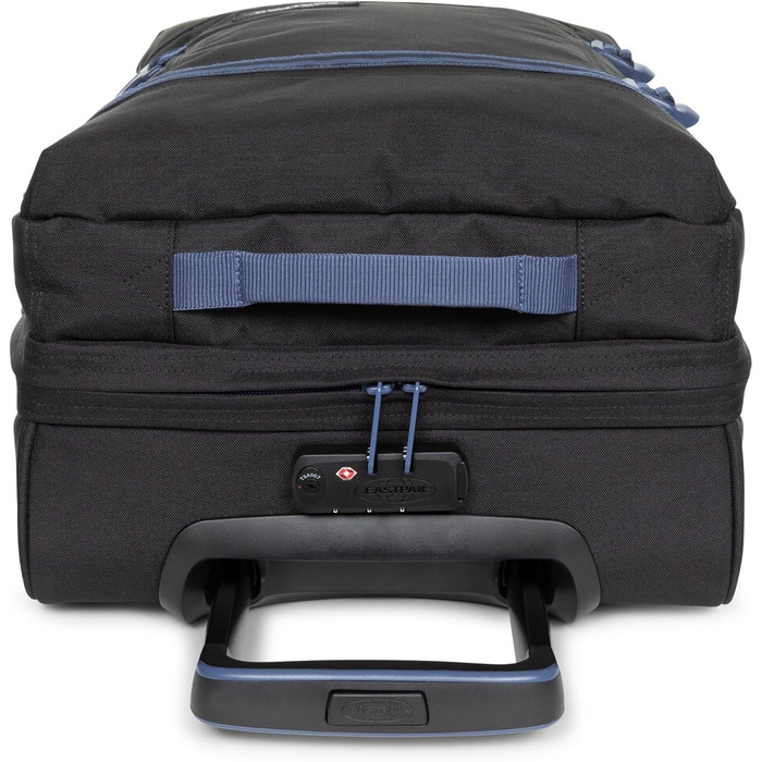 Валіза EASTPAK Tranverz S, розмір S, чорний з контрастними вставками, дорожня сумка на колесах, універсальний розмір