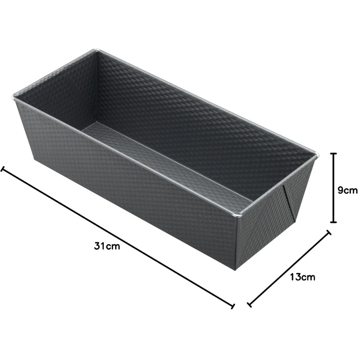 Форма для випікання хліба Kaiser Inspiration 31x13 см, антипригарна, для 1000 г, для кексів і хліба, стійка до закваски, з ручкою