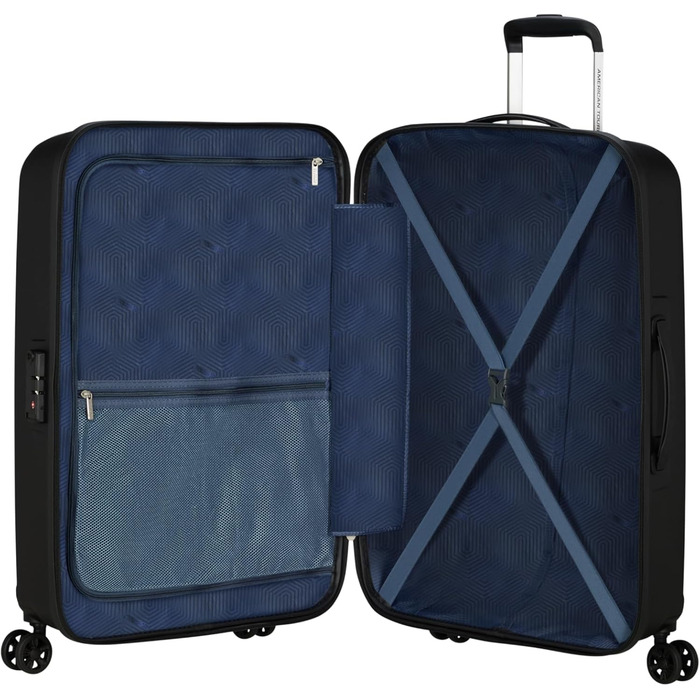 Валіза American Tourister Ellipso Spinner L, 79 см, 104 л, чорна, на 4 колесах