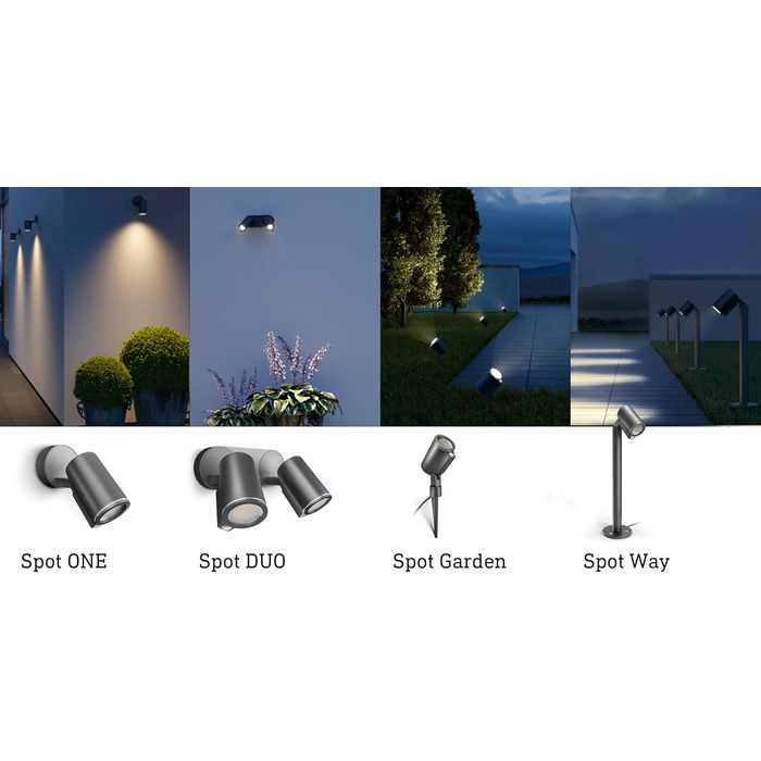 Смарт LED прожектор Steinel Spot DUO SC Connect для вулиці з датчиком руху, димований, керування через додаток, 7 Вт, 3000K, антрацит