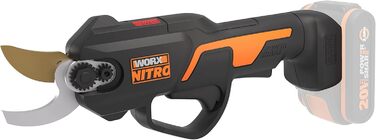 Електричний акумуляторний сучкоріз Worx NITRO WG330E.9 20В, безщітковий двигун, без акумулятора і зарядного, чорний/помаранчевий