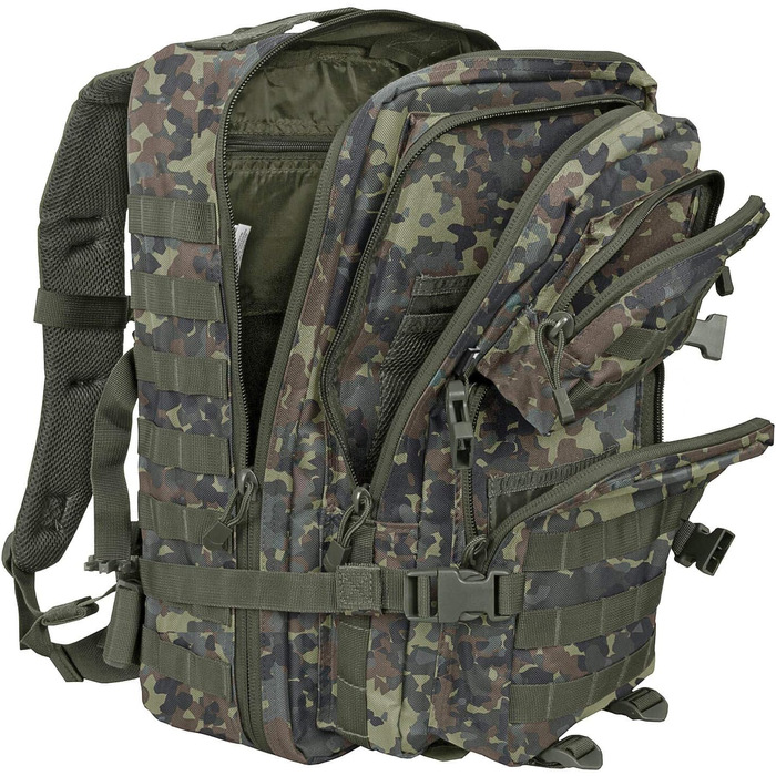 Тактичний рюкзак US Cooper Assault 25 л, Flecktarn, військовий