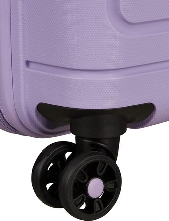 Валіза American Tourister Sunside Spinner L, розширювана, чорна та лавандова, 77 см, 118 л, поліпропілен