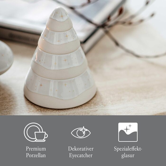 Керамічна новорічна прикраса Villeroy & Boch Winter Glow, ялинка, 23,5x8,5x20,5 см