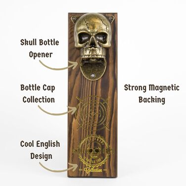 Відкривачка для пляшок Skull Cap Магнітні