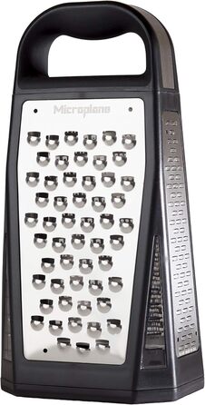 Терка Microplane з 5 насадками: дрібна, груба, дуже груба, двостороння та велика, з лезами з нержавіючої сталі, зроблено в США