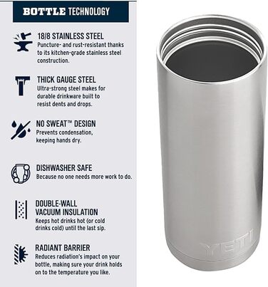 Термос YETI Rambler 532 мл з кришкою Hotshot, білий