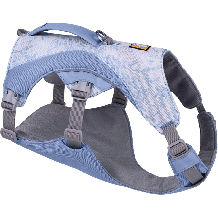 Охолоджувальна шлейка для собак RUFFWEAR Swamp Cooler, легка регульована амуніція для бігу та прогулянок, з ручкою, для великих порід (81-107 см), фіолетова