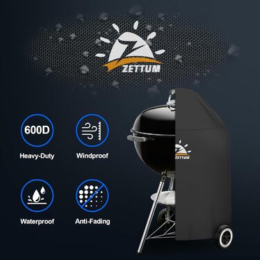 Чохол для гриля Zettum 600D до гриля Weber 57 см