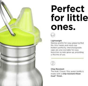 Термобутилка Klean Kanteen Classic 355 мл вузька, нержавіюча сталь