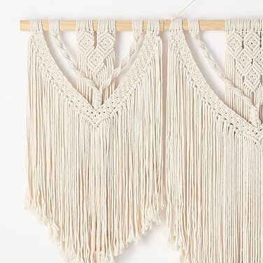 Універсальний макраме декор на стіну Boho, гобелен, плетений, для дому, орнамент (візерунок C)
