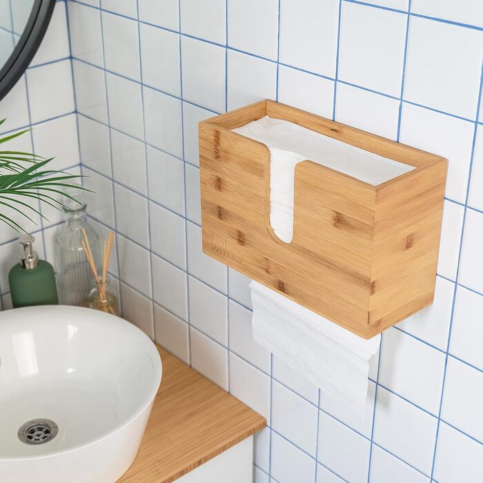 Диспенсер для паперових рушників з дерева Nature Supplies, настінний або настільний, для рушників C-, Z- чи Interfold-складання