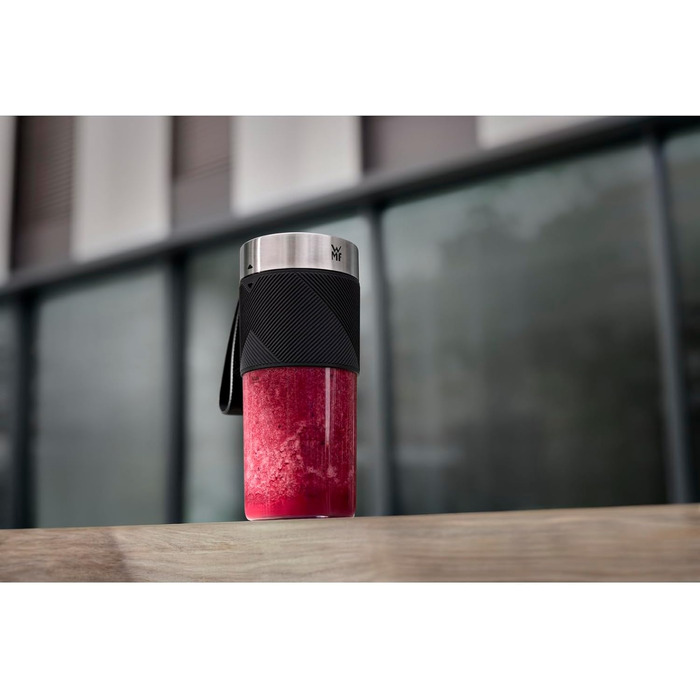 Портативний міні-блендер WMF Küchenminis Mix on the go 300 мл, USB акумуляторний смузі-мейкер для коктейлів, шейків та смузі
