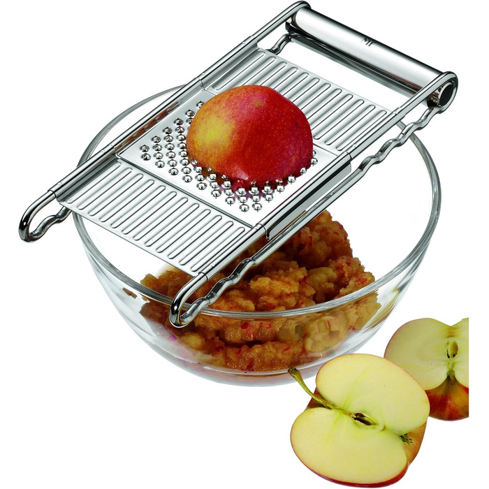 Набір овочевих терок і ножів WMF Gourmet Profi Plus, 4 насадки, нержавіюча сталь, 12x18 см, овочечистка 19 см, для овочів, підходить для посудомийної машини