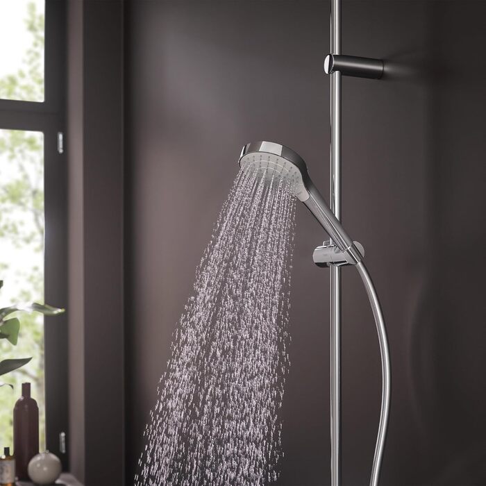Душова лійка hansgrohe Croma Select S 110 мм, 3 режими, антикальк, біло-хромована