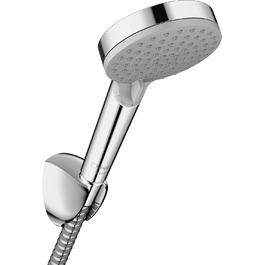 Hansgrohe Vernis Blend – економний душовий набір, кругла лійка 9,7 л/хв (EcoSmart), шланг 1,6 м, тримач, ручна лійка 2 режими, хром