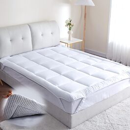 Наматрацник Threads For Bed 120x200 з бавовни, дихаючий, матрацний топер, захист від бруду, для матраців та бокс-спрінг ліжок, можна прати