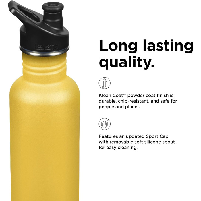Пляшка для води Klean Kanteen Classic 800 мл, золота, нержавіюча сталь