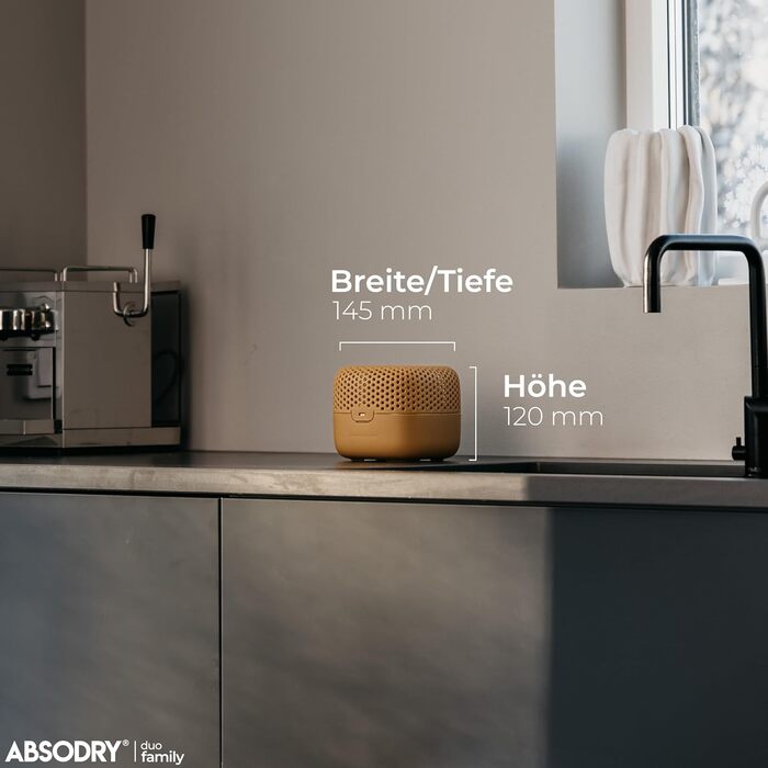 Поглинач вологи AbsoDry Duo Family для квартири без електрики, зелений, для підвалу, ванної та спальні, проти цвілі