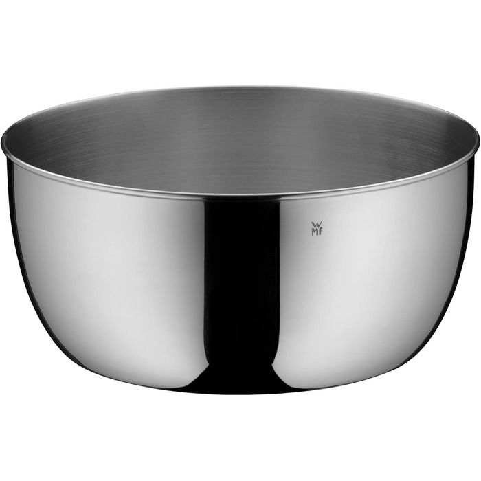 Сушарка для салату WMF Gourmet 25,4 см, нержавіюча сталь Cromargan, полірування, пластикове сито, підходить для посудомийної машини