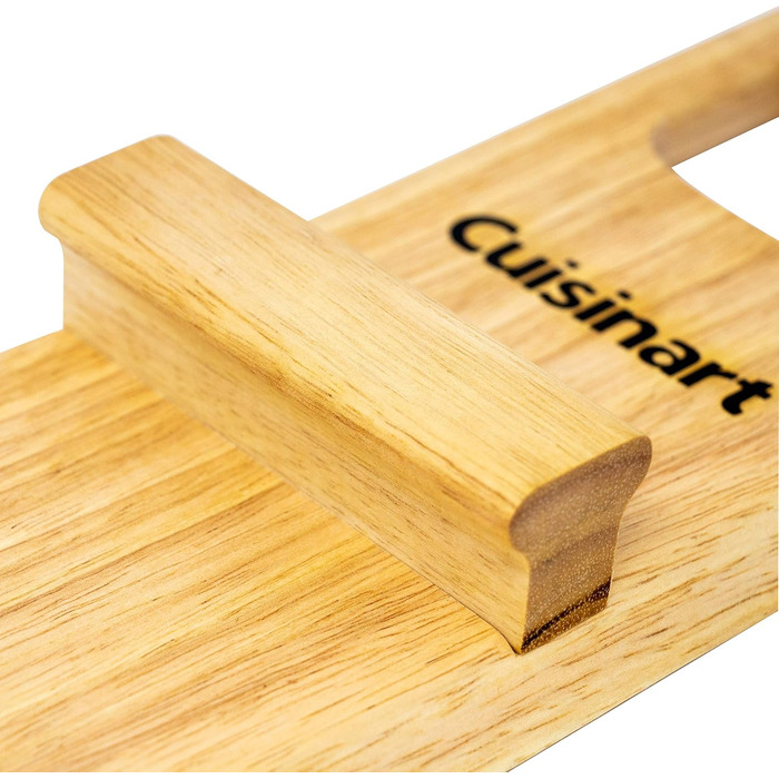 Щітка для чищення гриля Cuisinart CCB-100 з трьома рядами щетини, дерев'яний скребок, аксесуар для BBQ