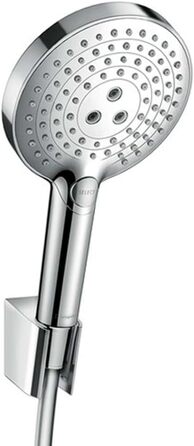 Душова лійка hansgrohe Raindance Select S 120, 3 режими, з тримачем і шлангом 1,25 м, білий/хром