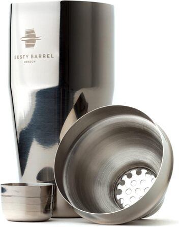 Коктейльний набір Rusty Barrel Knightsbridge шейкер з нержавіючої сталі