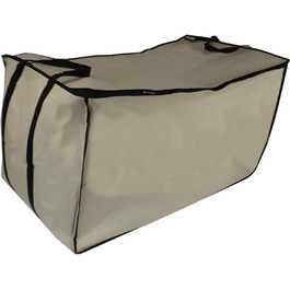 Neusu XXL сумка для зберігання 200 л, 91x47x47 см, міцна 600D, для постільної білизни, одягу, подорожей, до 50 кг, захист від бруду і плісняви, бежева