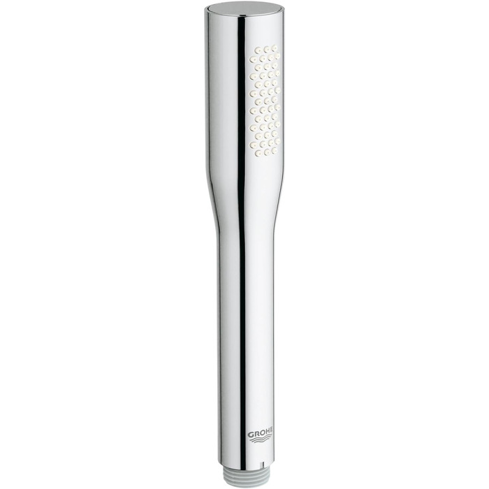Ручний душ GROHE Vitalio Get 1 режим, антикальційна система, подвійна стінка, для проточних водонагрівачів, сріблястий, комплект з настінним кріпленням