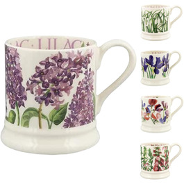Велика керамічна чашка Emma Bridgewater 1/2 пінти, фіолетова, для кави, капучино, латте, чаю, подарунок на день народження