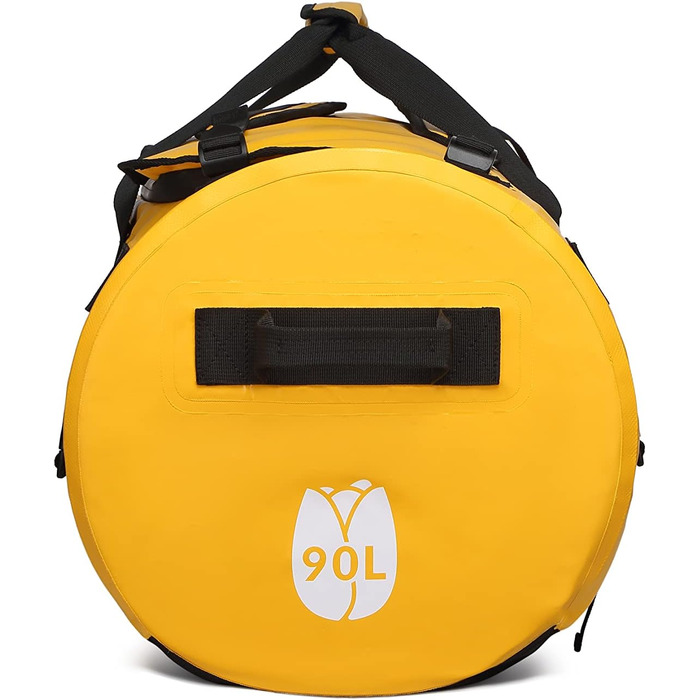 Велика водонепроникна спортивна сумка The friendly Dutch 90L, для чоловіків, жовта, рюкзак та дорожня сумка