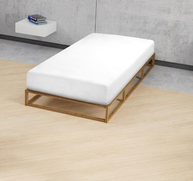 Простирадло натяжне biberna Sleep & Protect Molton з Silver Protect, водонепроникне, антибактеріальне, 120x200 см, біле