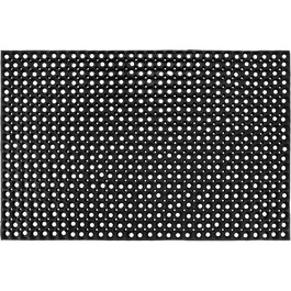 Гумовий килимок andiamo для входу, антиковзкий, 80x120 см, чорний, для вулиці, вологостійкий, легкий у догляді, для захисту від бруду