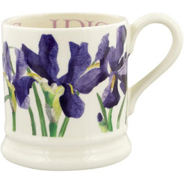 Emma Bridgewater Велика керамічна чашка 1/2 пінти Blue Iris – чашка для кави, чаю, латте, капучино, подарунок