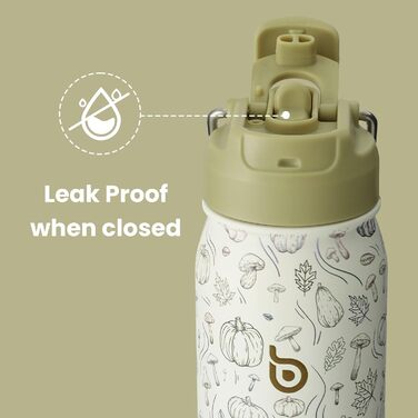 Термобутилка з нержавіючої сталі BOTTLE BOTTLE 709 мл з трубочкою, ручкою та відсіком для пігулок, ізольована спортивна пляшка для школи й активного відпочинку (гарбузовий колір)
