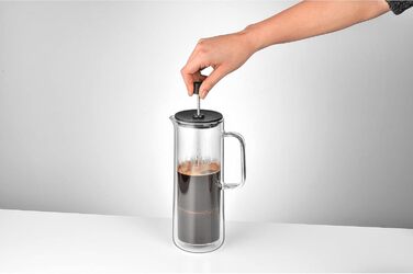 Френч-прес WMF Coffee Time 0,75 л, подвійне скло, для кави, на 6 чашок, скляний, можна мити в посудомийній машині