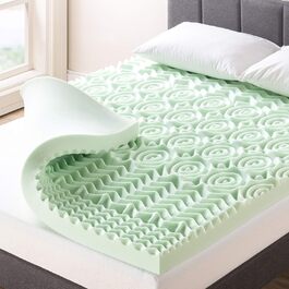 Топер з ортопедичної піни Memory Foam з екстрактом зеленого чаю, CertiPUR-US, 10,2 см, Best Price Mattress