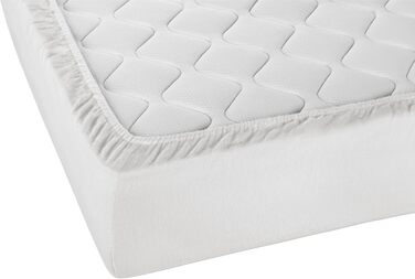 Простирадло натяжне biberna Sleep & Protect Molton з Silver Protect, водонепроникне, антибактеріальне, 120x200 см, біле