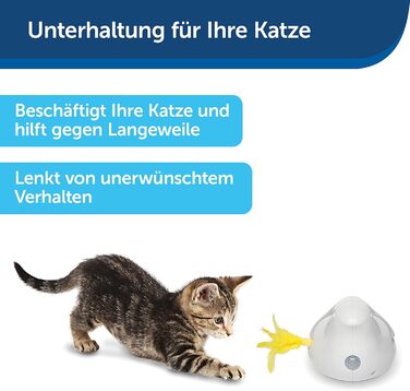 PetSafe інтерактивна іграшка для котів Peek-a-Bird з таймером, працює на 3 AA батарейках