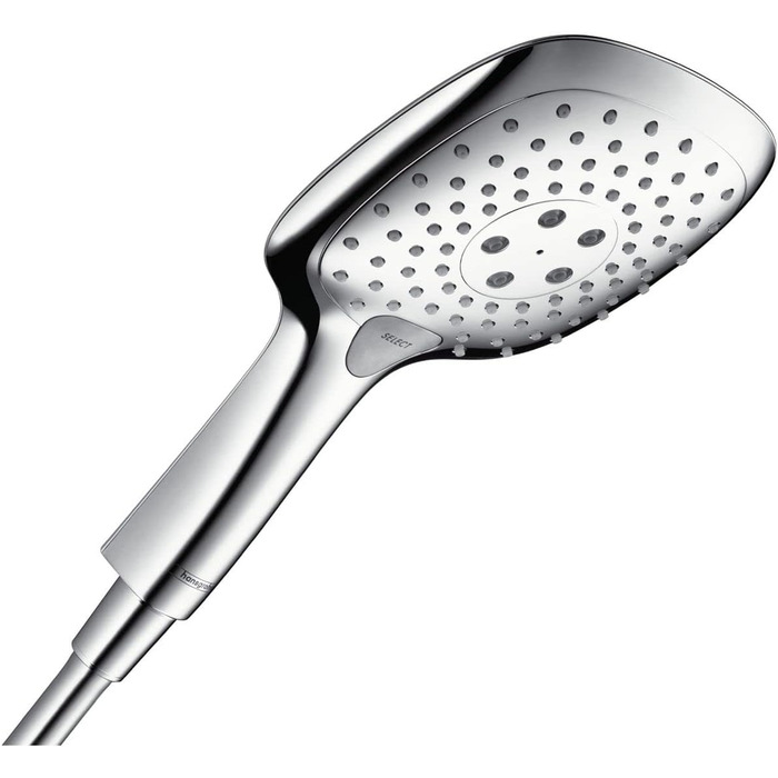 Душова лійка hansgrohe Raindance Select E, 3 режими, 150x150 мм, хром, антикальк