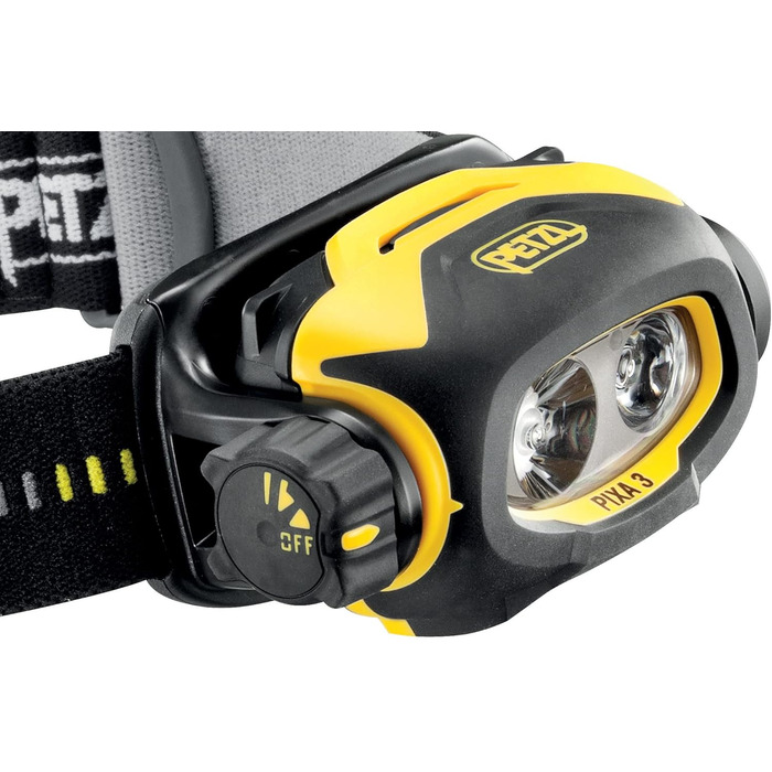 Ліхтар налобний Petzl Pixa3, пластик, жовтий, 10x5x5 см