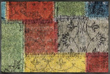 Килимок wash+dry Vintage Patches 50x75 см, для дому та вулиці, праний, кольоровий