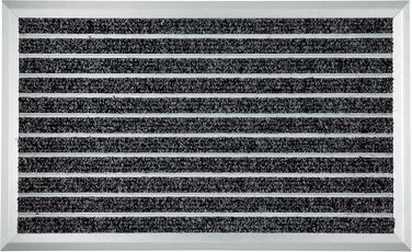 Astra алюмінієвий килимок для входу, брудозахисний, антрацит, 45x75 см, висота 1,3 см, зносостійкий, для вулиці та приміщень