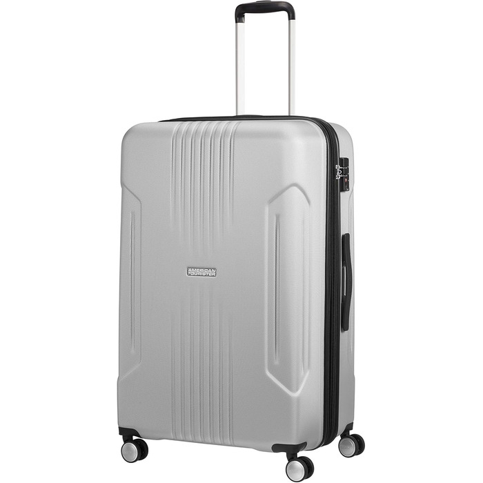 Валіза American Tourister Tracklite Spinner 120 л, розсувна, срібляста, 78 см