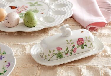 Маслянка Lenox з мотивом зайця, порцелянова, кольорова