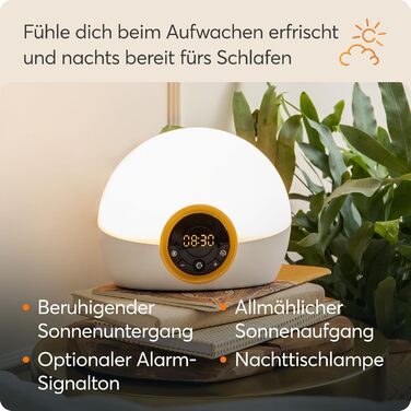 Світловий будильник Lumie Bodyclock Rise 100 з імітацією сходу та заходу сонця, білий