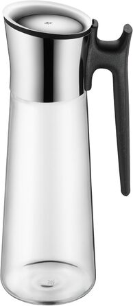 Глечик для води WMF Basic 1,5 л з ручкою і силіконовою кришкою, скляний графин з кришкою Closeup