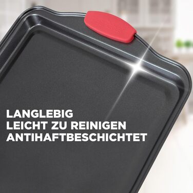 Набір форм для випічки NutriChef 21 предмет – кругла, прямокутна, для кексів, пирогів, піци, мафінів, хліба, антипригарне покриття